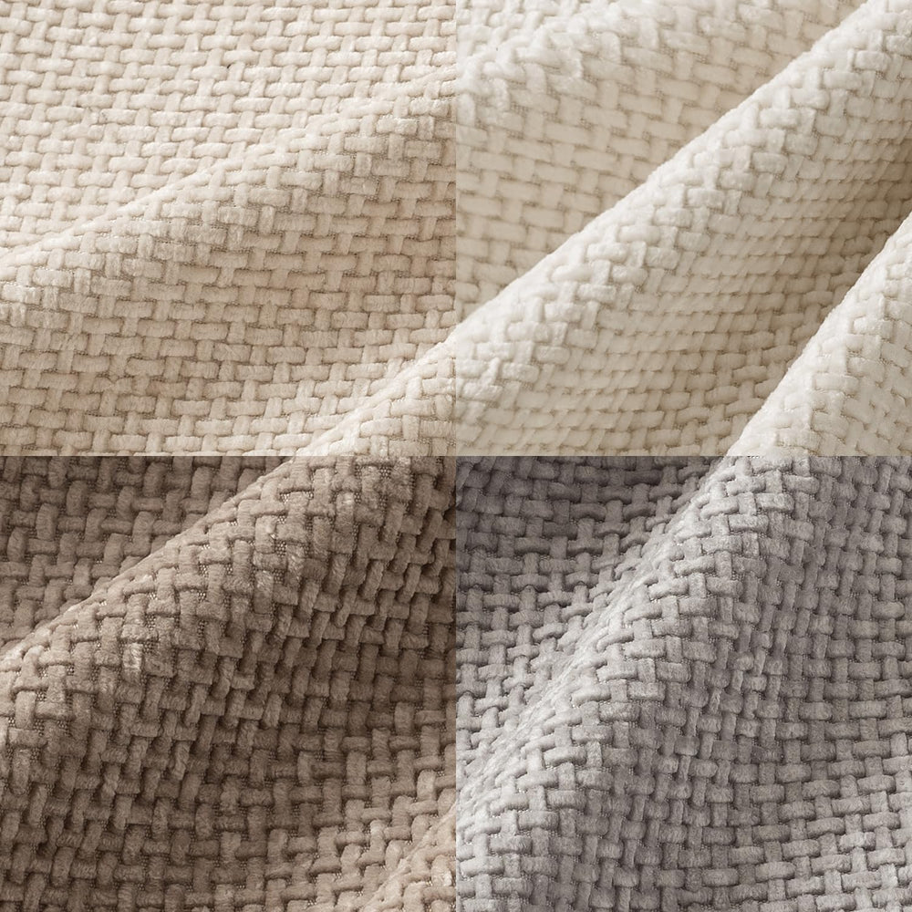 MIULEE zoom texture chenille doux et luxueux au toucher