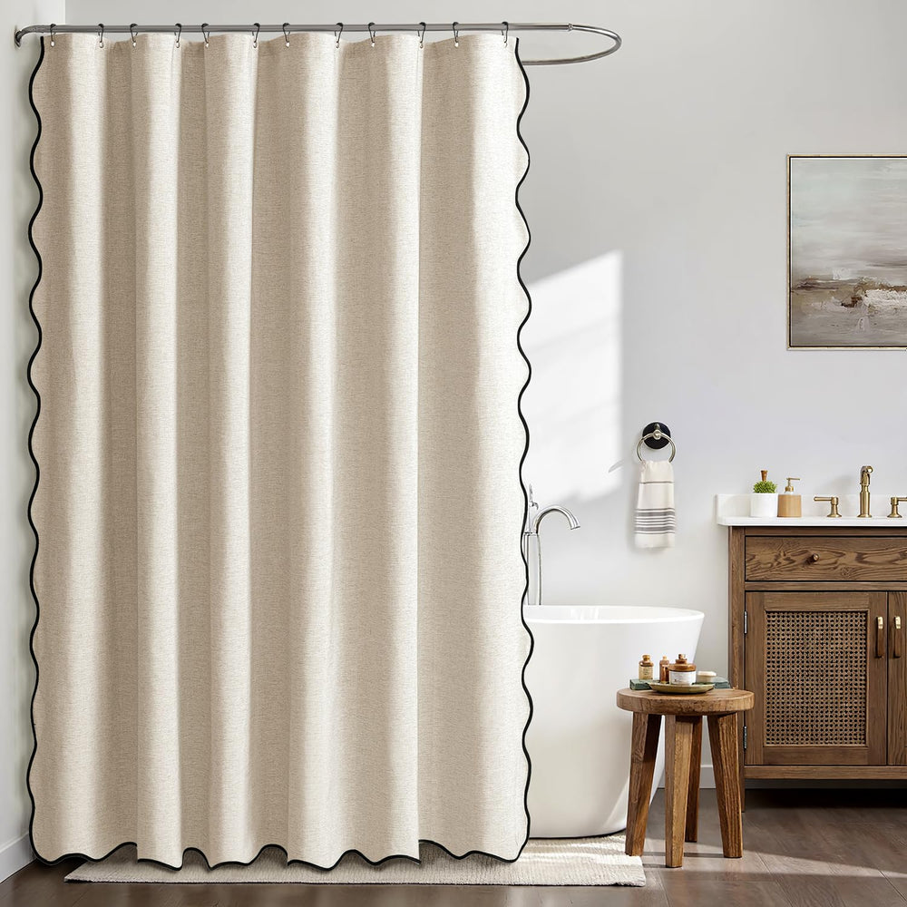 MIULEE gros plan sur la texture faux-lin montrant l'aspect naturel et la densité