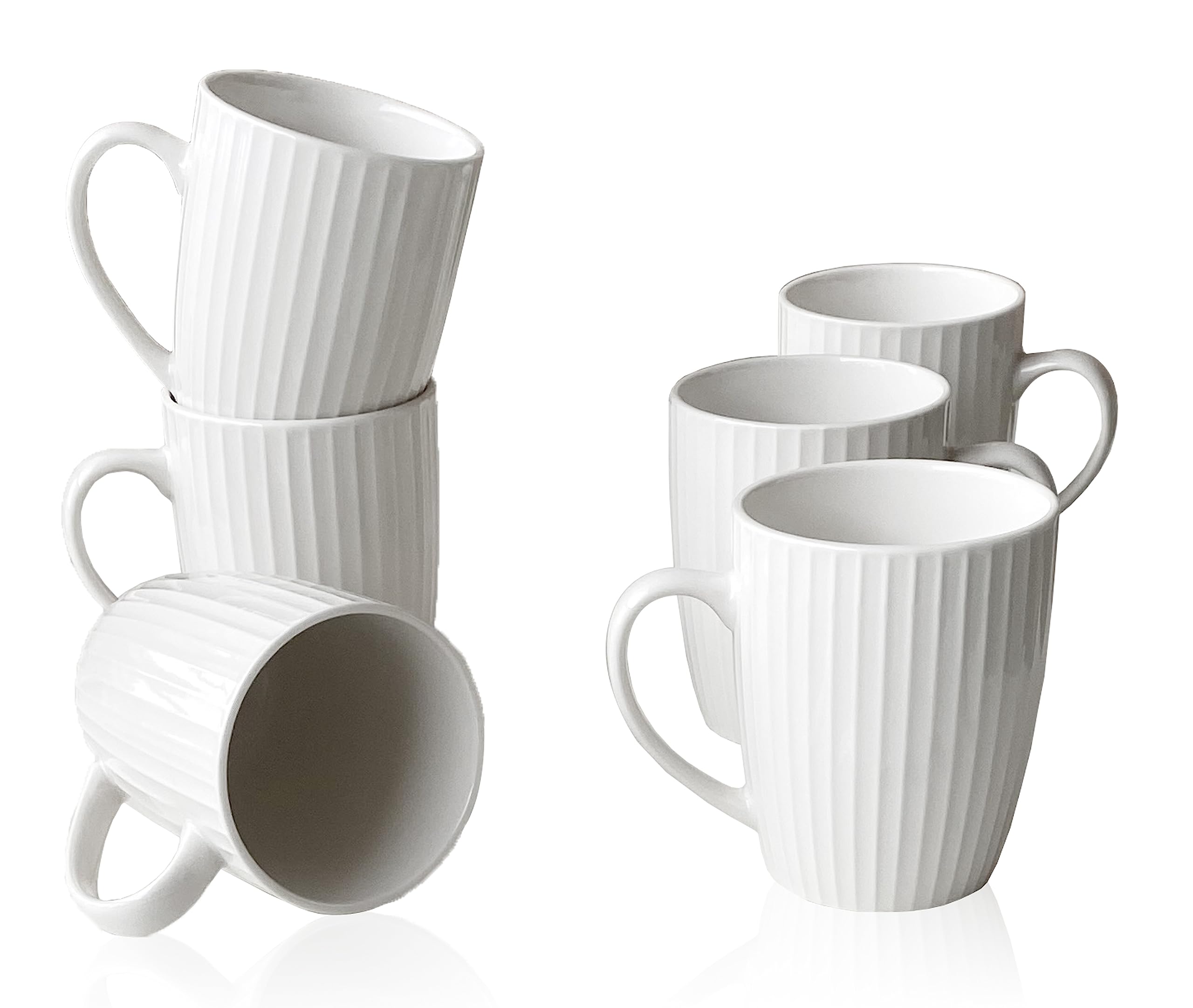 MIWARE mug en porcelaine blanc face avant, finition élégante et durable