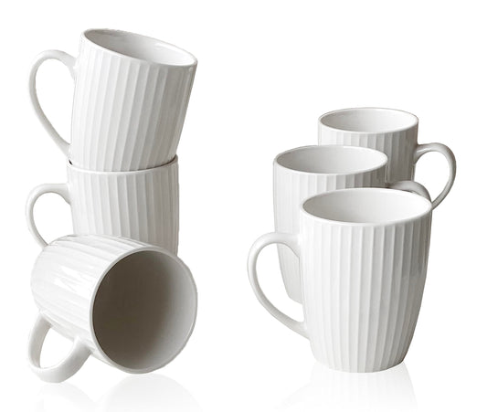 MIWARE mug en porcelaine blanc face avant, finition élégante et durable