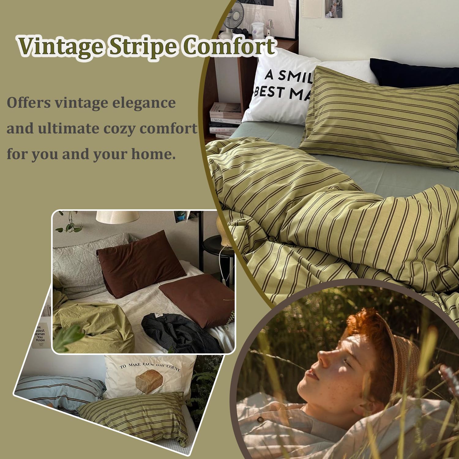 mixinni lit habillé en style vintage, crée une atmosphère chaleureuse
