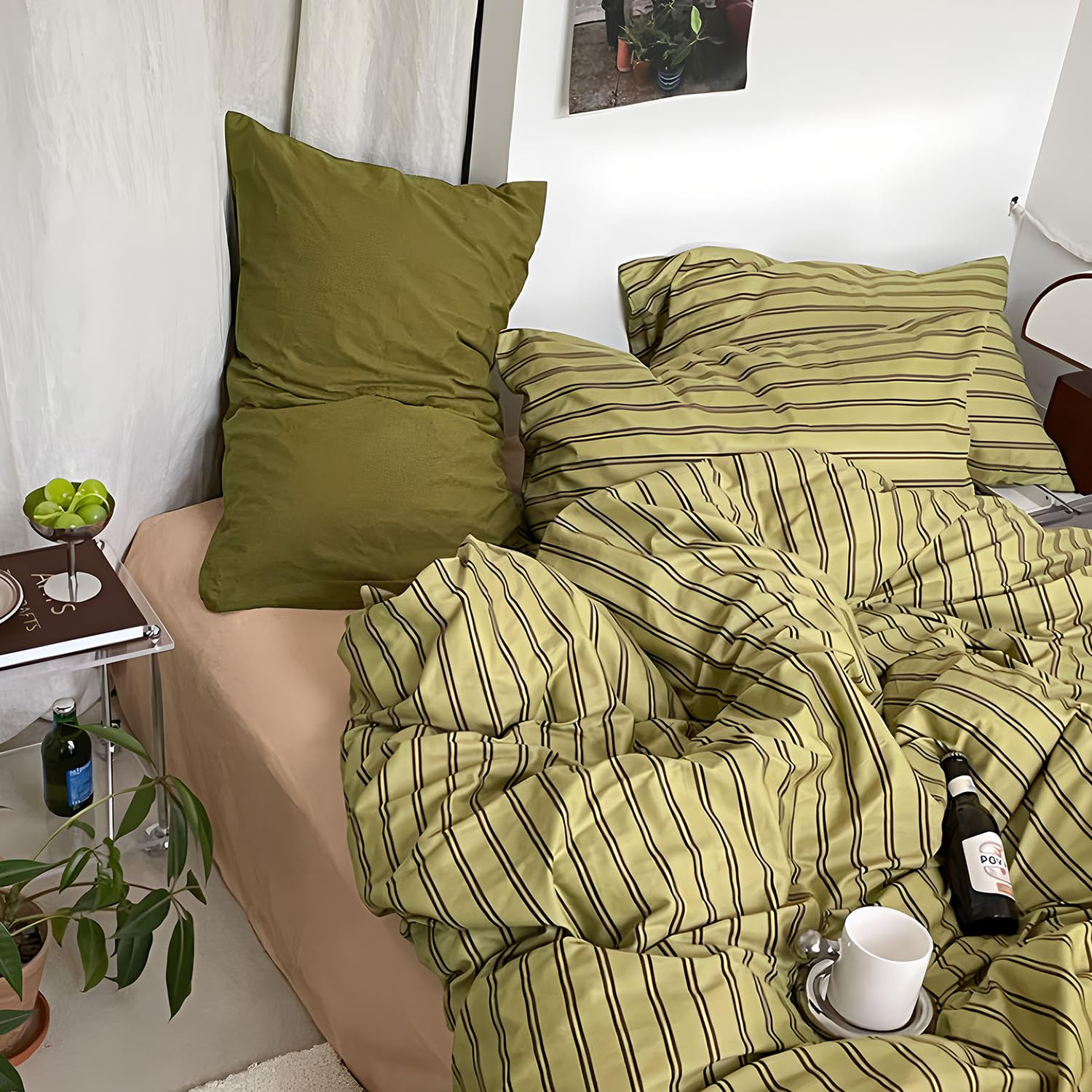 mixinni deux taies assorties sur lit, coordination esthétique et confort