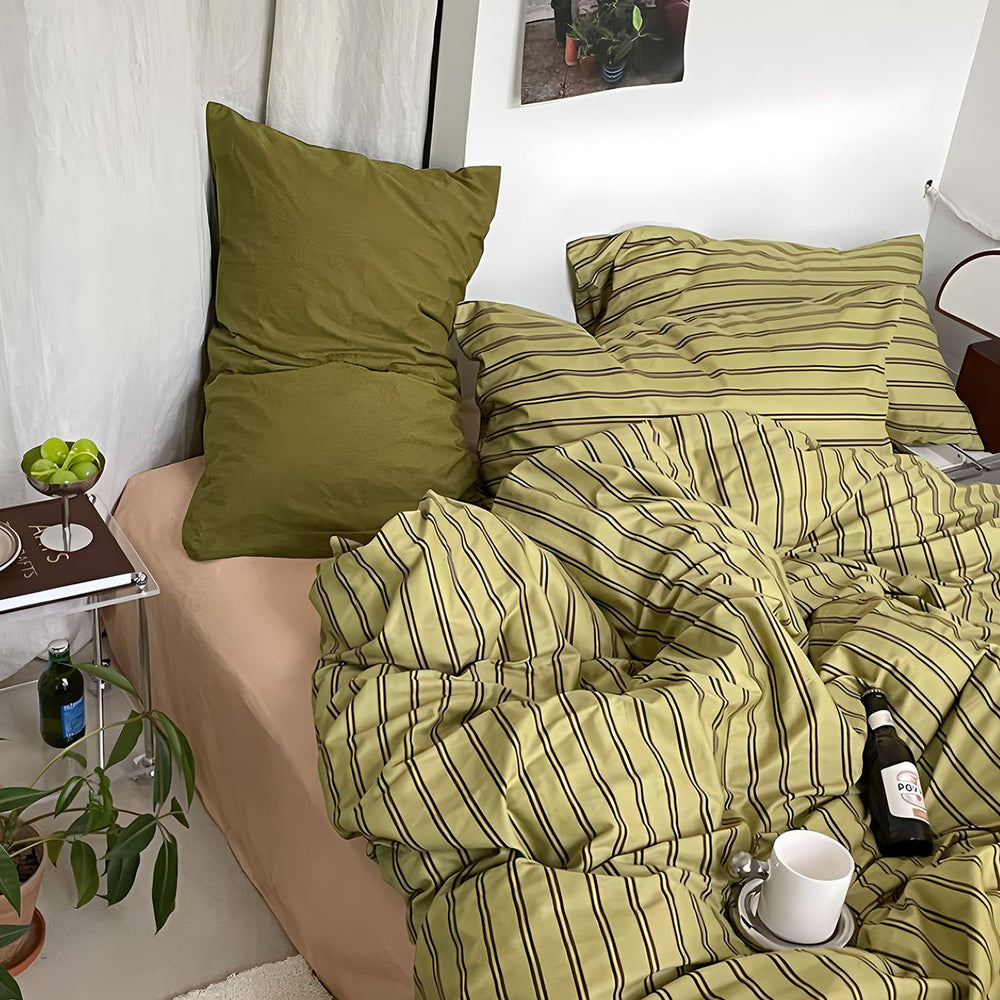 mixinni deux taies assorties sur lit, coordination esthétique et confort