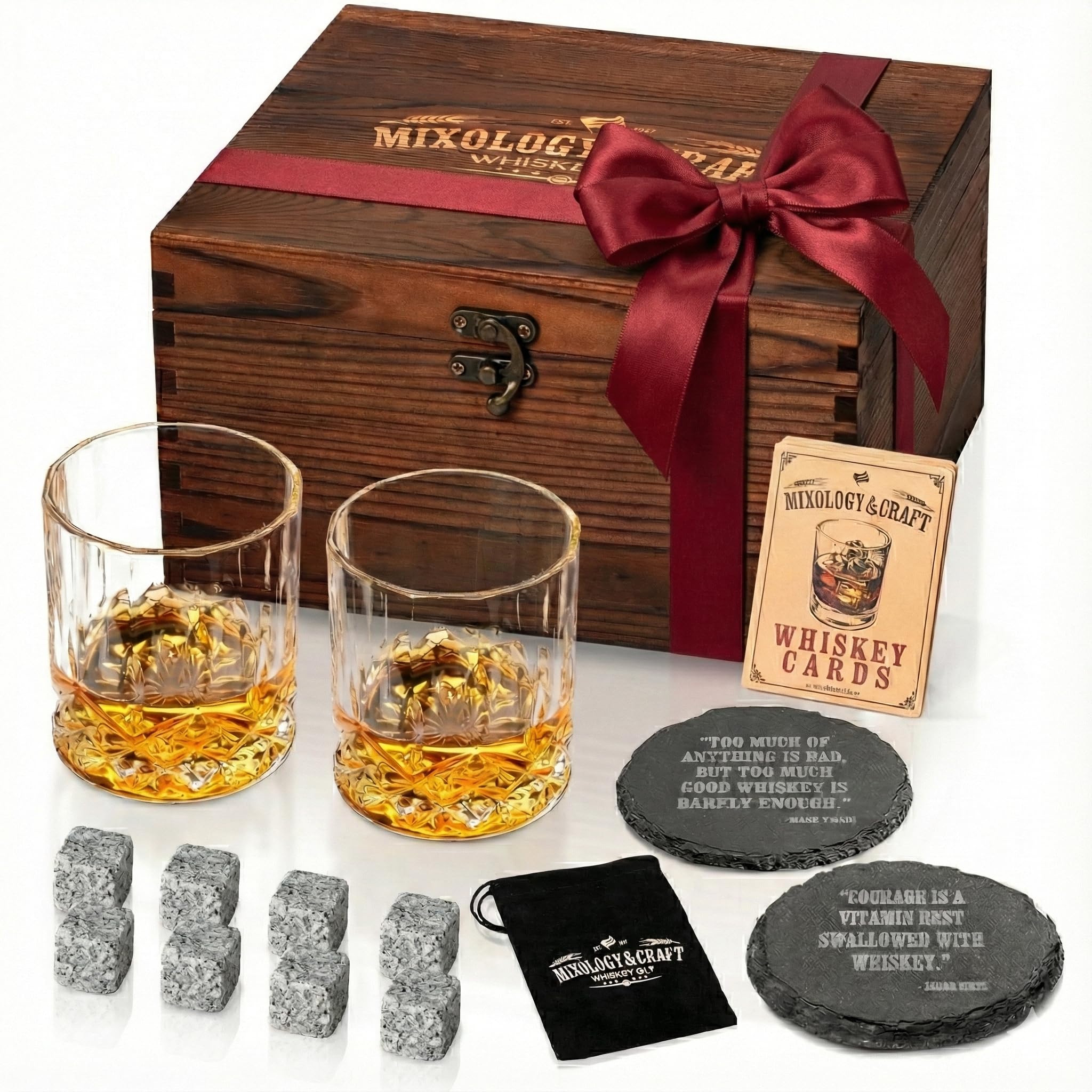 Mixology & Craft coffret face avant montrant l’ensemble prêt à offrir