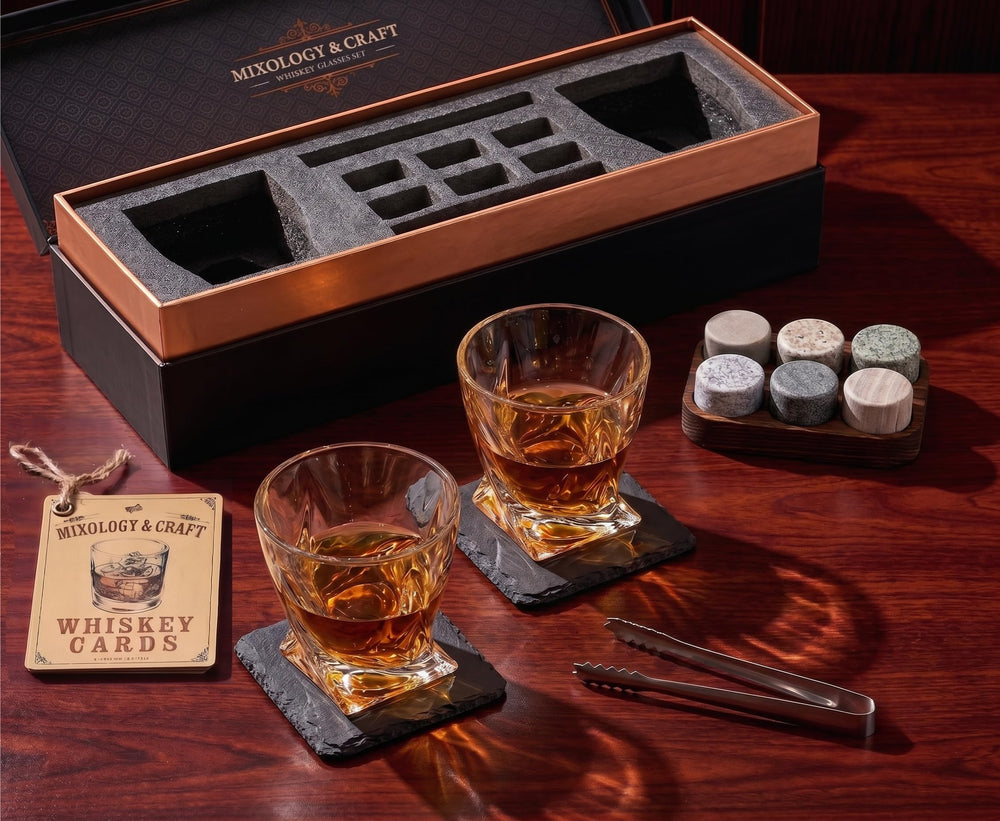 Mixology & Craft pierres en granit polies gros plan refroidissent sans diluer