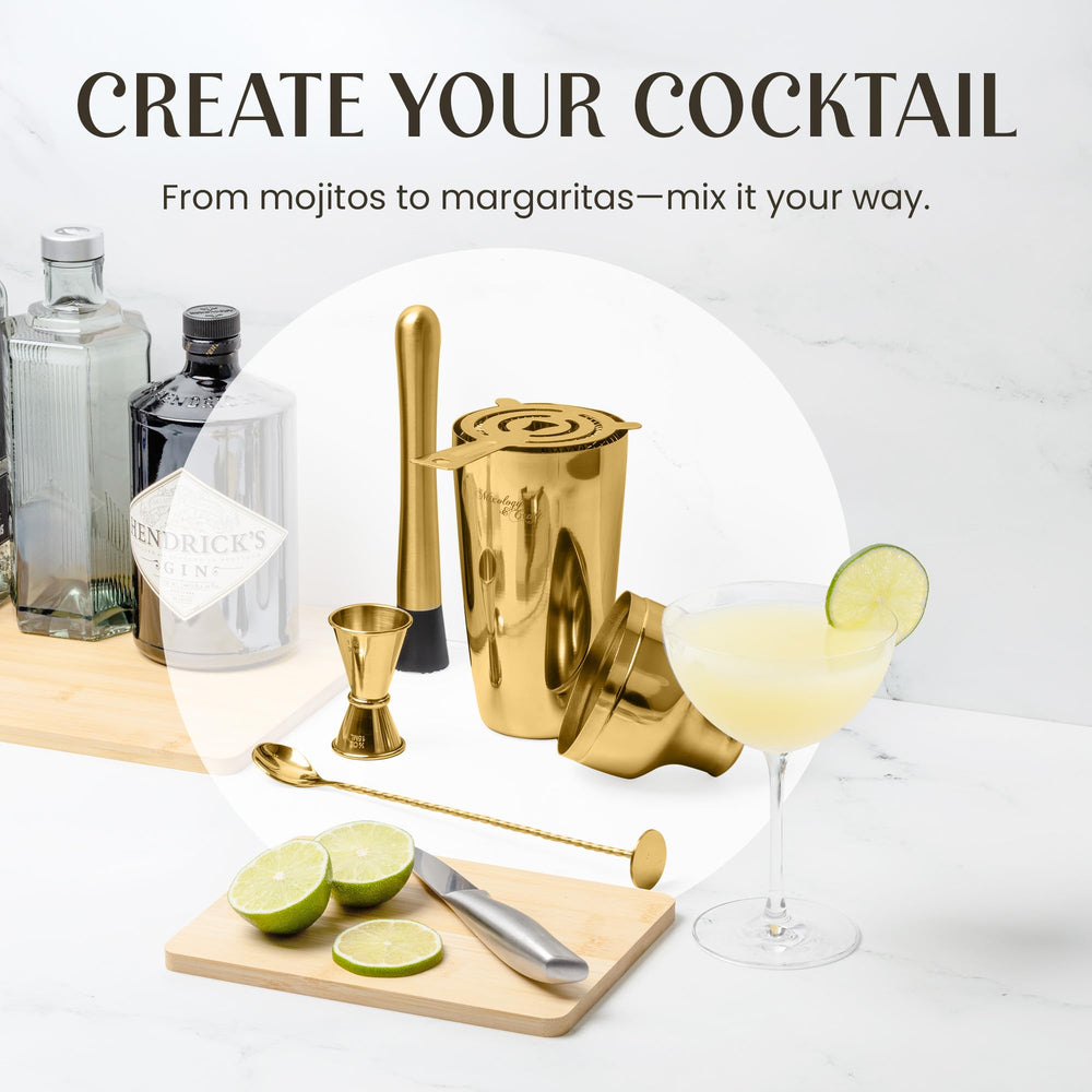 Mixology & Craft support en bambou foncé organise et valorise l'espace bar