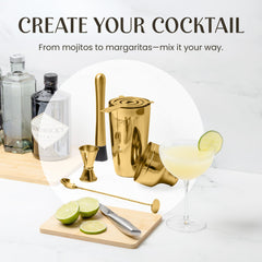 Mixology & Craft support en bambou foncé organise et valorise l'espace bar