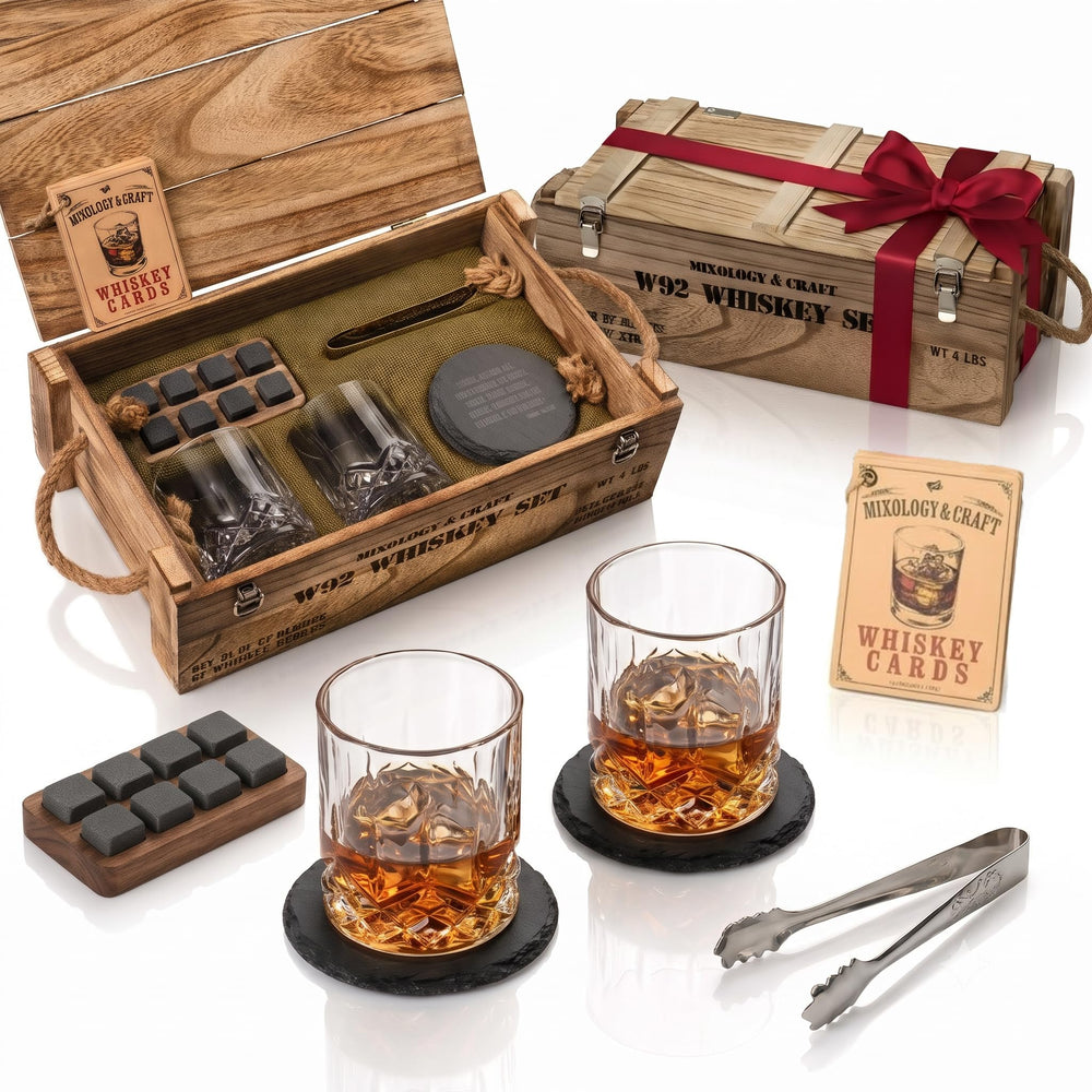 Mixology & Craft coffret ouvert montrant la présentation soignée, parfait pour offrir
