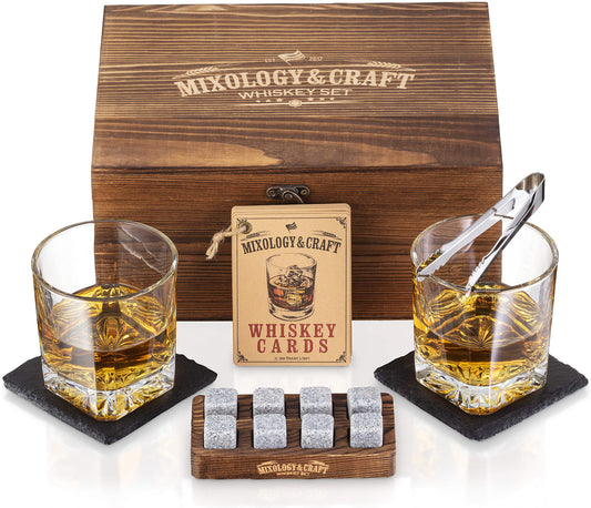 Mixology & Craft coffret face avant élégant montrant tous les éléments et impact cadeau