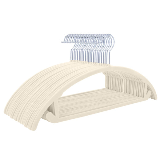 MIZGI pack de 30 cintres face avant montrant gain de place