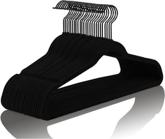 MIZGI boîte de 60 cintres noirs pour rangement optimisé