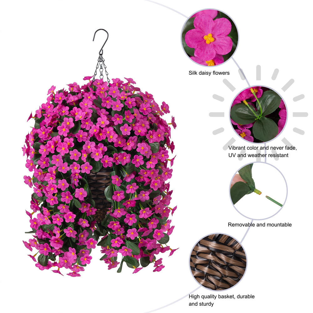 MJFloria détail de la chaîne métallique, fixation solide et sûre