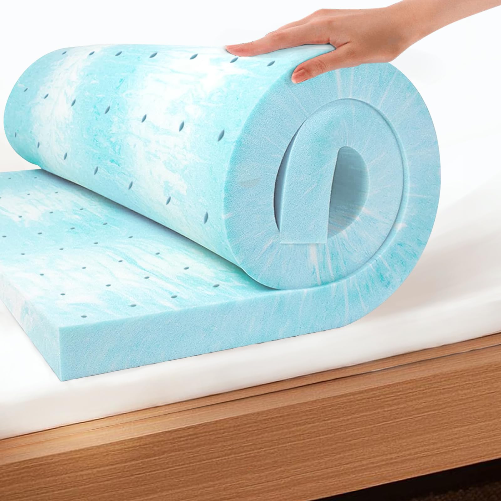 MLILY surmatelas compressé en boîte prêt à être installé, manutention simplifiée