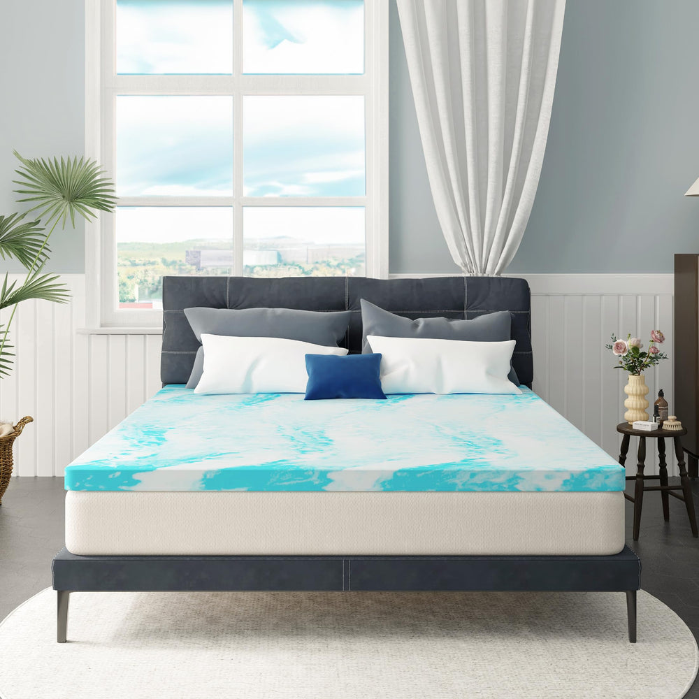 MLILY surmatelas en chambre mise en scène illustrant confort et style
