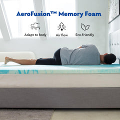 MLILY surmatelas compressé en boîte pour livraison facile et gain de place