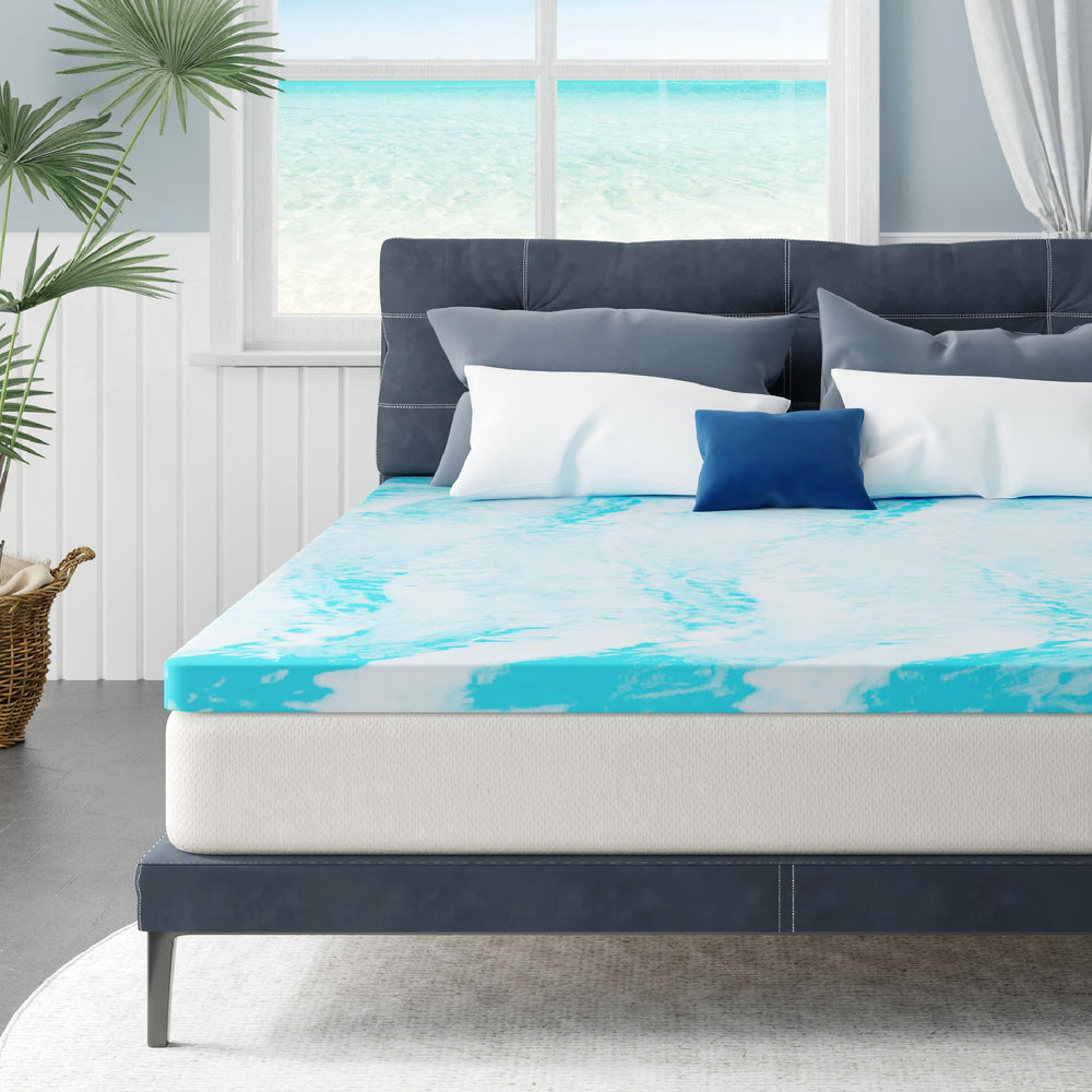MLILY surmatelas face avant montrant la housse et confort visible