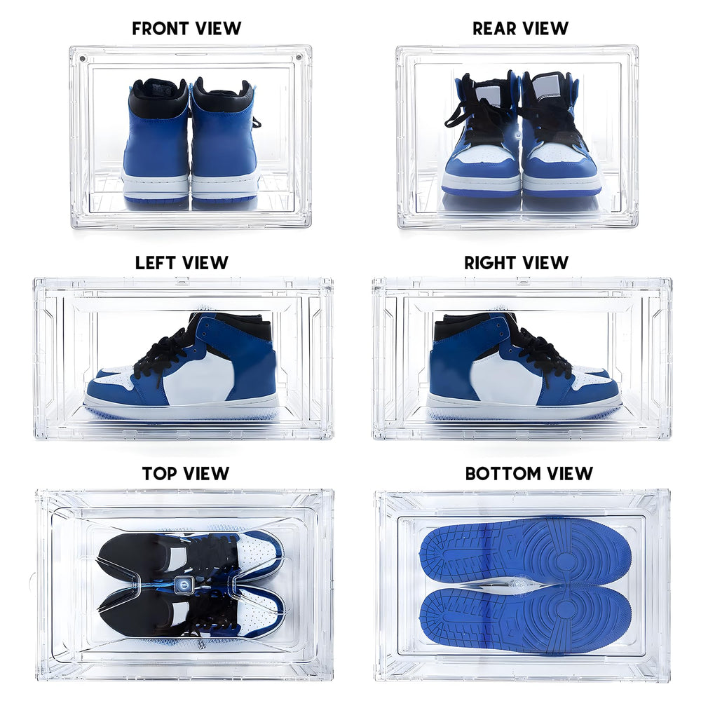 MMBABY boîte contenant une grande sneaker US15 illustrant la capacité