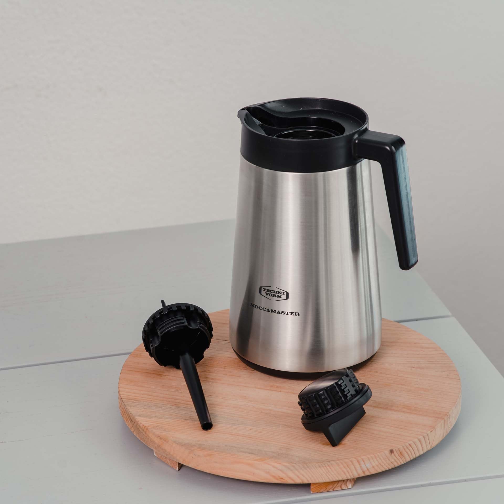 Moccamaster couvercle de voyage en place pour transport sûr et aucune fuite