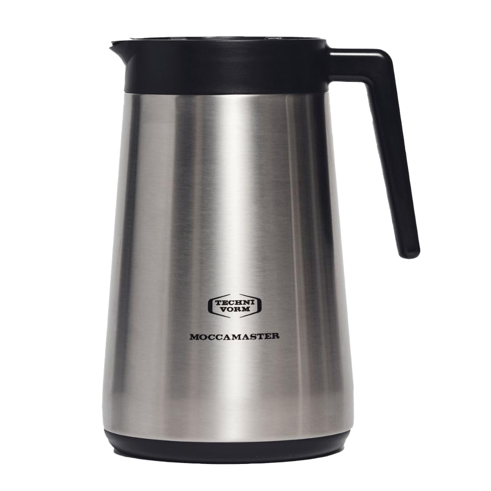 Moccamaster carafe 59865 face avant en acier inoxydable, design élégant et durable