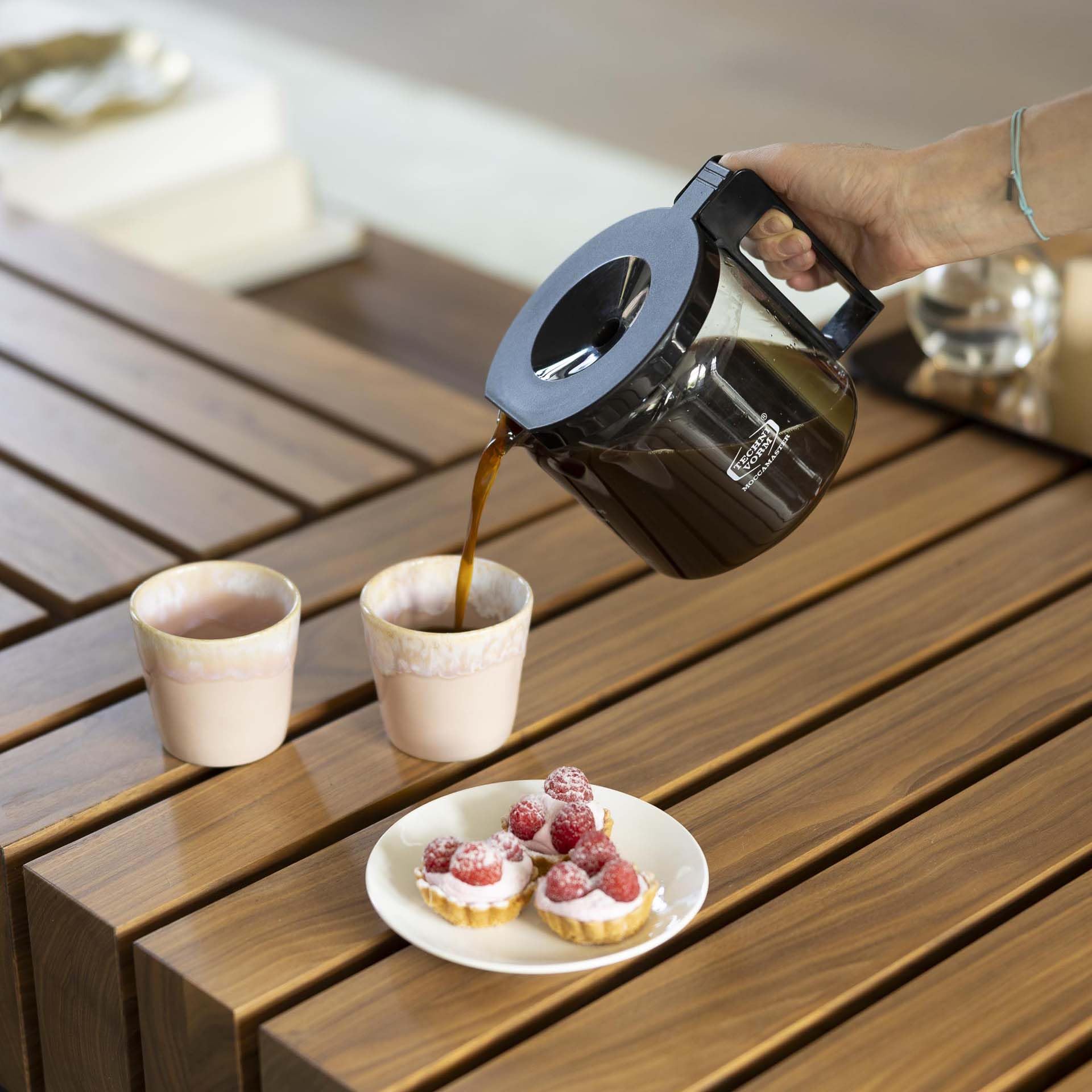 Moccamaster carafe remplie de café, capacité 1,25 L pour plusieurs tasses