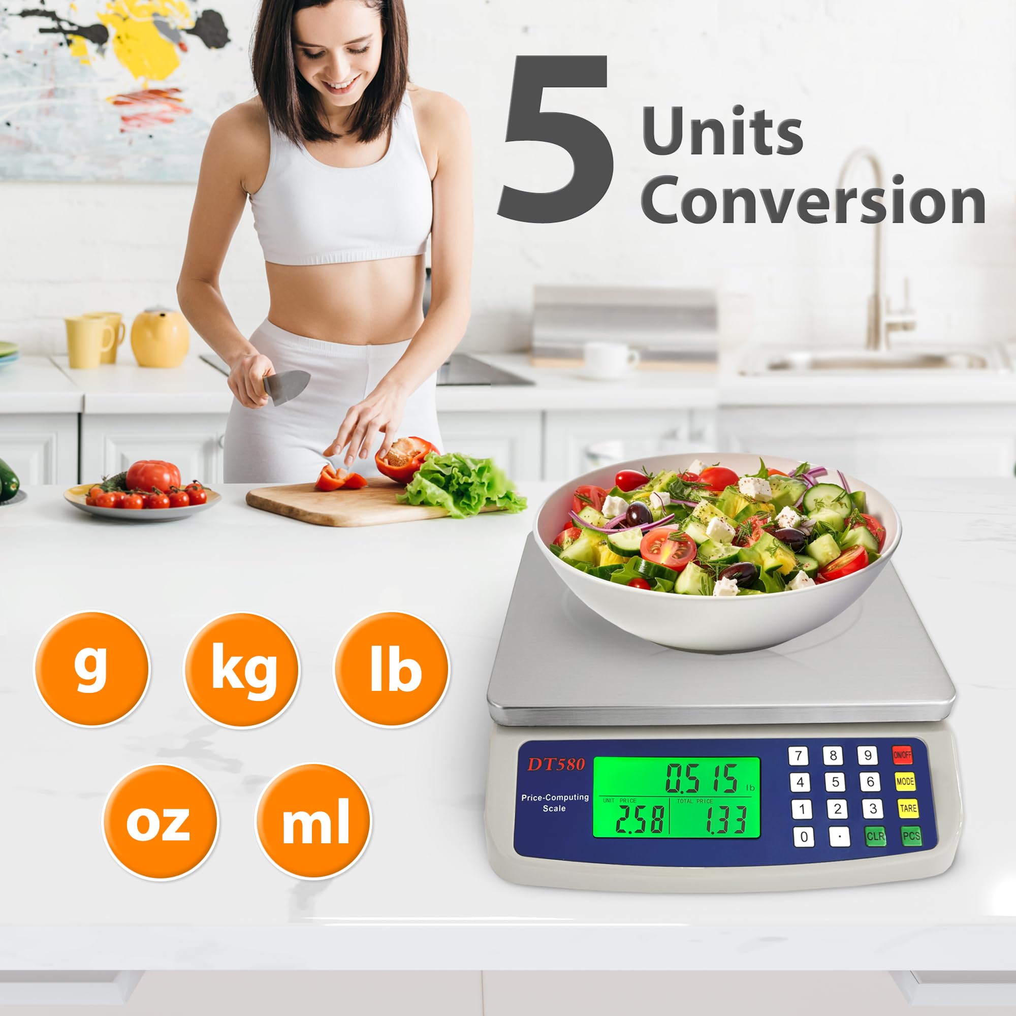 MOCCO gros plan du plateau inox facile à nettoyer pour usage alimentaire