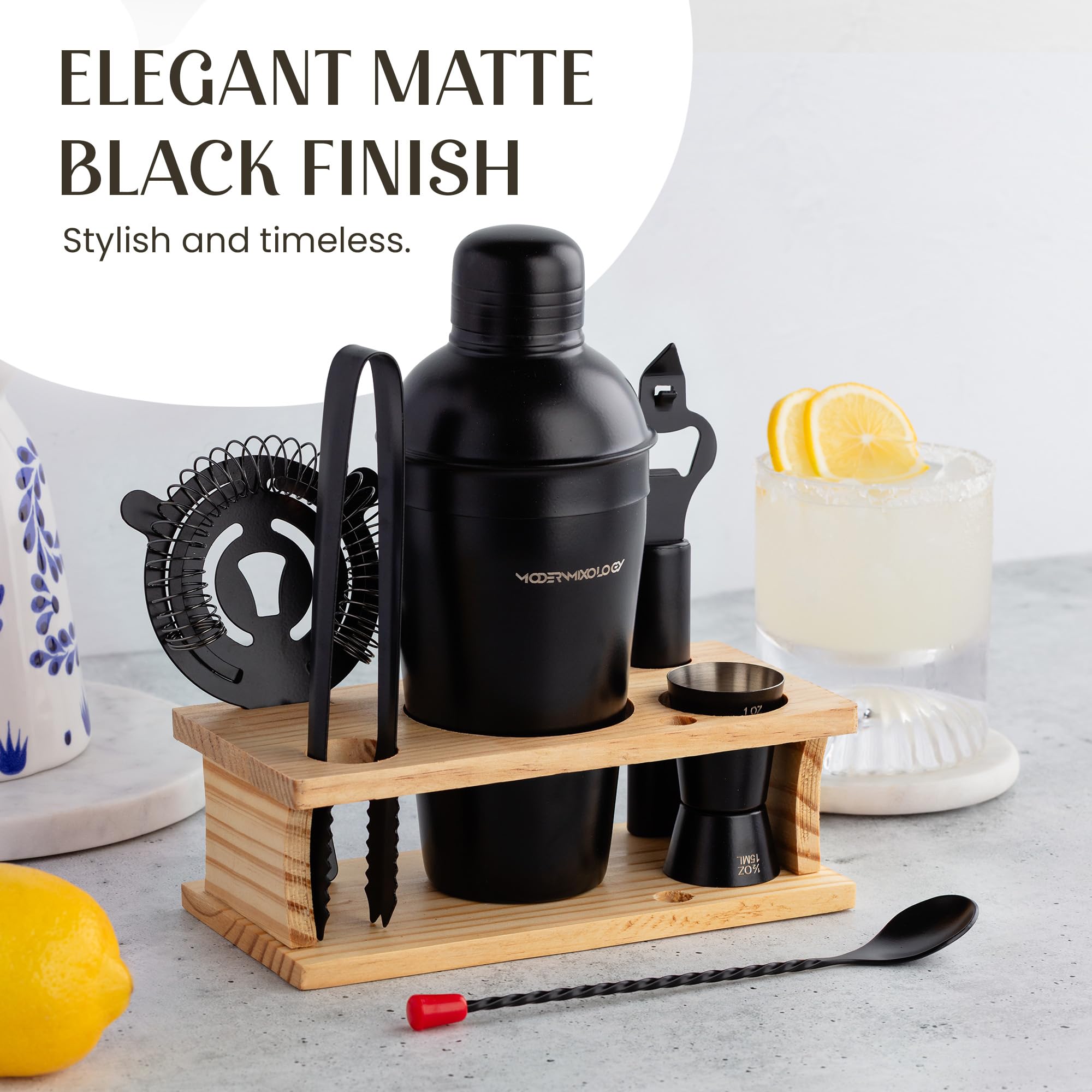 Modern Mixology cuillère et pinces à glaçons, maniabilité et préparation hygiénique
