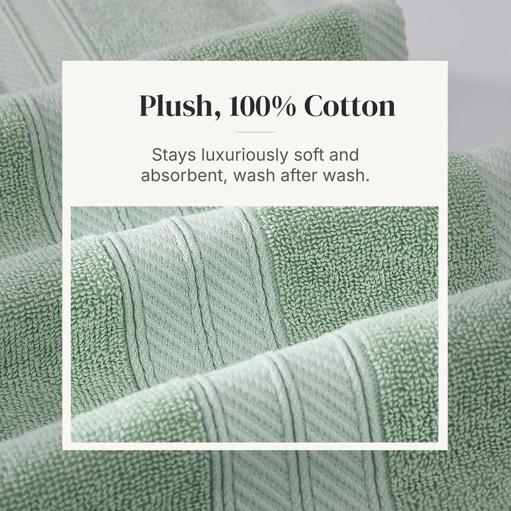 Modern Threads comparaison tailles serviette bain mains gants, choix pratique