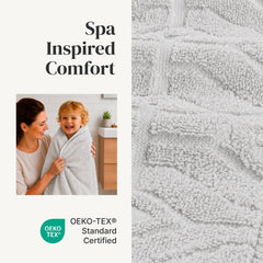Modern Threads gros plan des boucles de coton absorbantes, séchage efficace