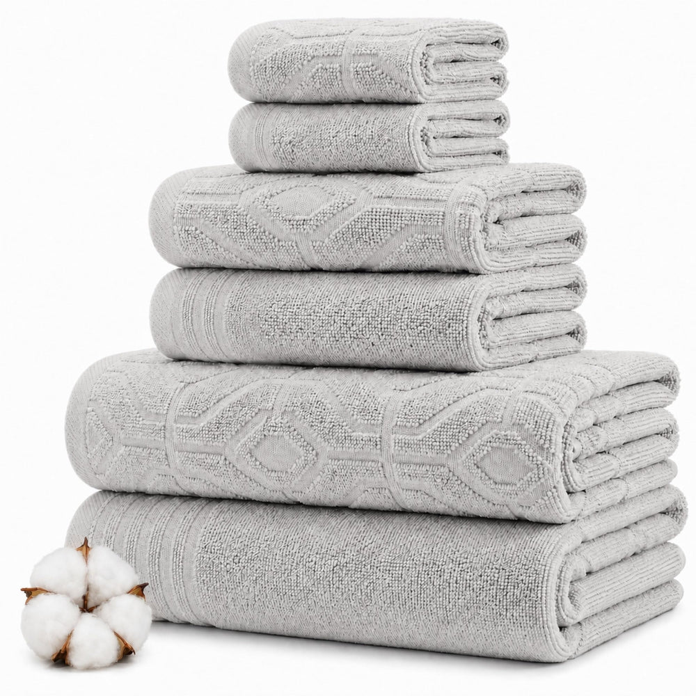 Modern Threads vue avant de la serviette de bain, finition moderne et douce