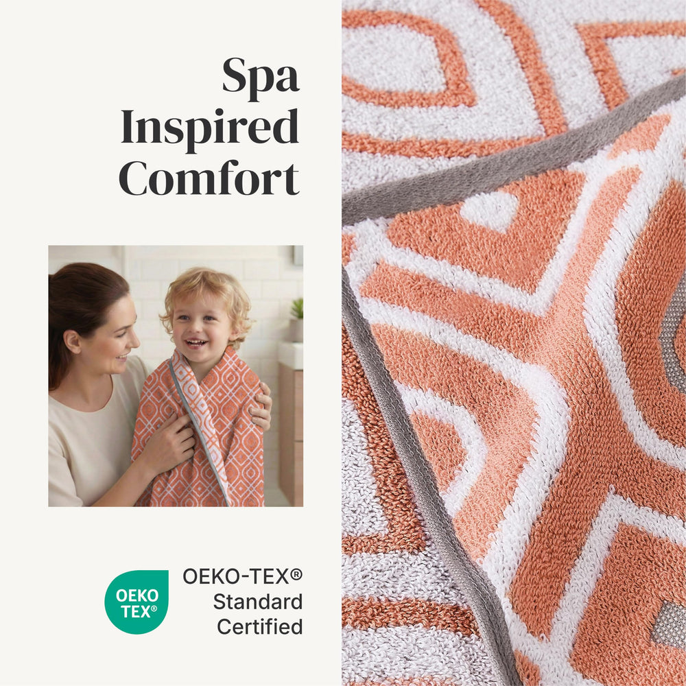 Modern Threads serviette utilisée après douche montrant confort absorbant