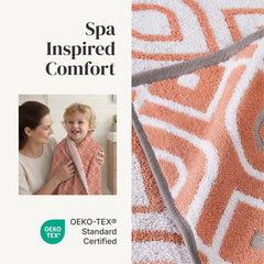Modern Threads serviette utilisée après douche montrant confort absorbant