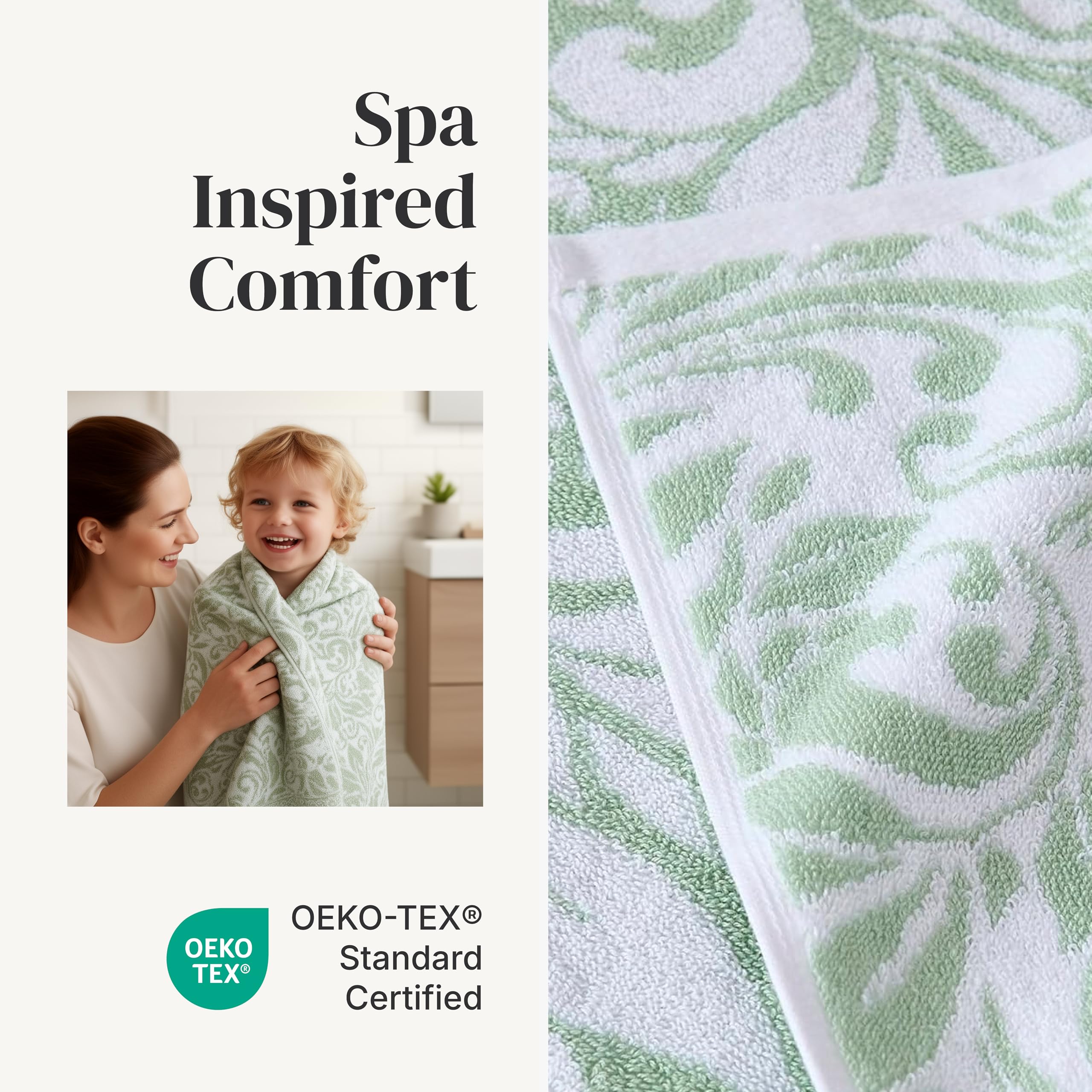 Modern Threads serviette en usage après douche, confort et séchage efficace