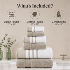 Modern Threads serviette utilisée après douche montrant absorption et confort immédiat