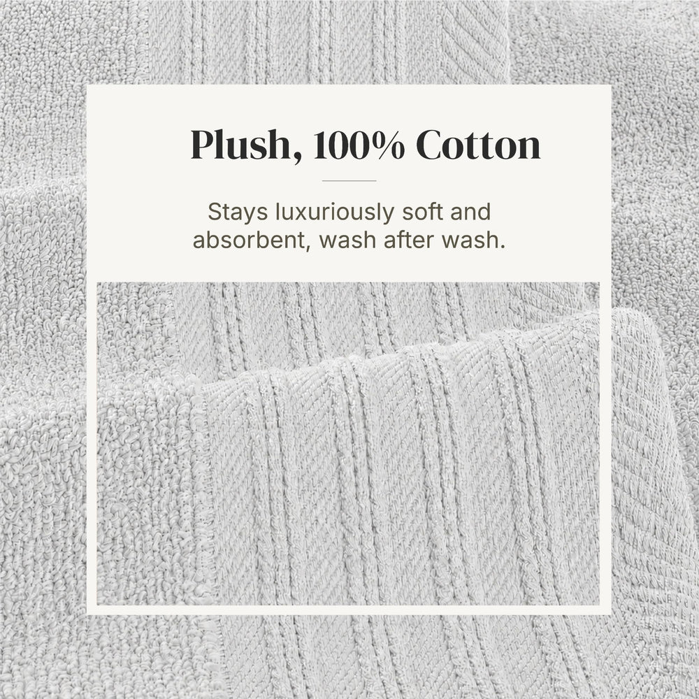 Modern Threads comparaison de tailles serviette main et bain, dimensions claires