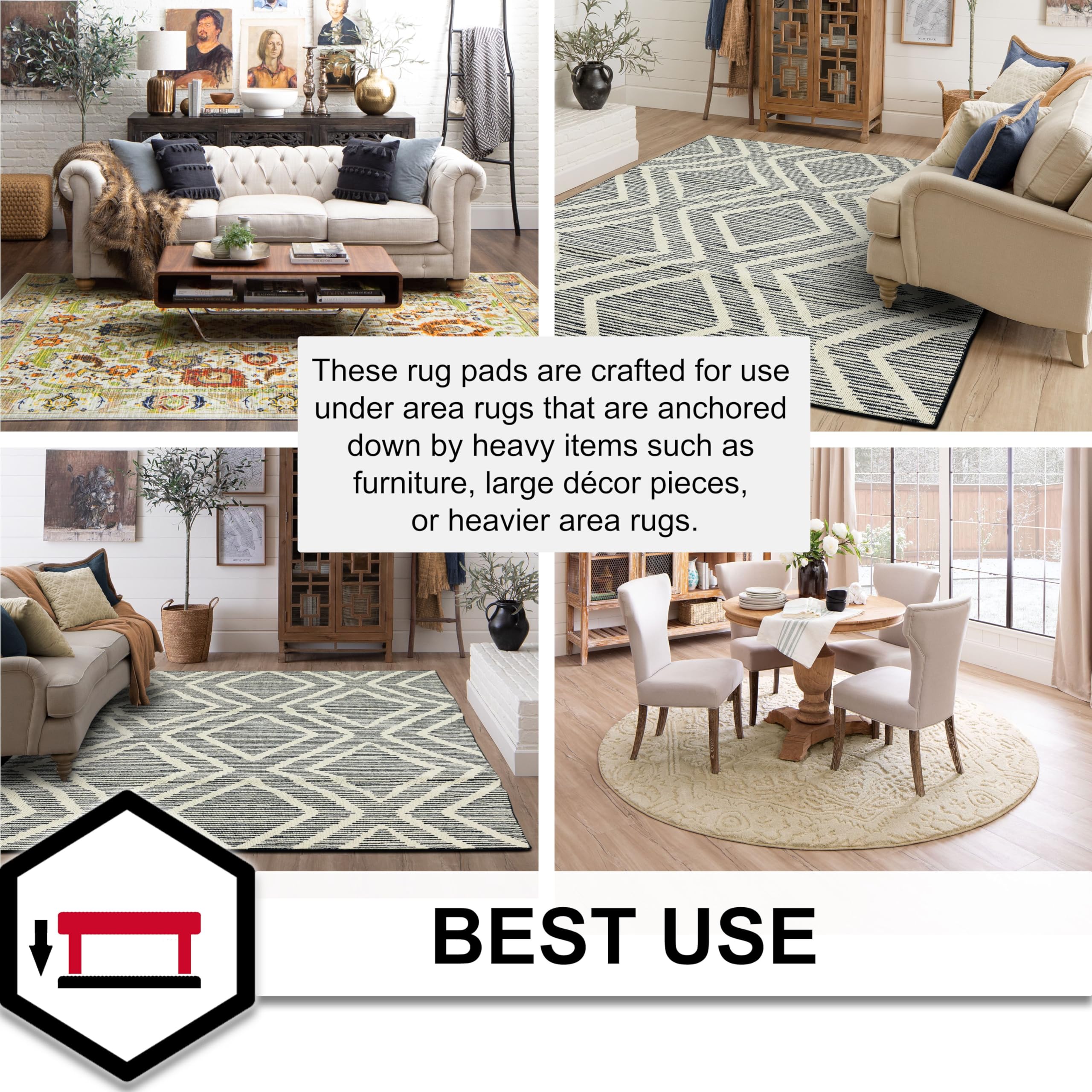 Mohawk Home pad sous tapis protégeant parquet contre éraflures et usure