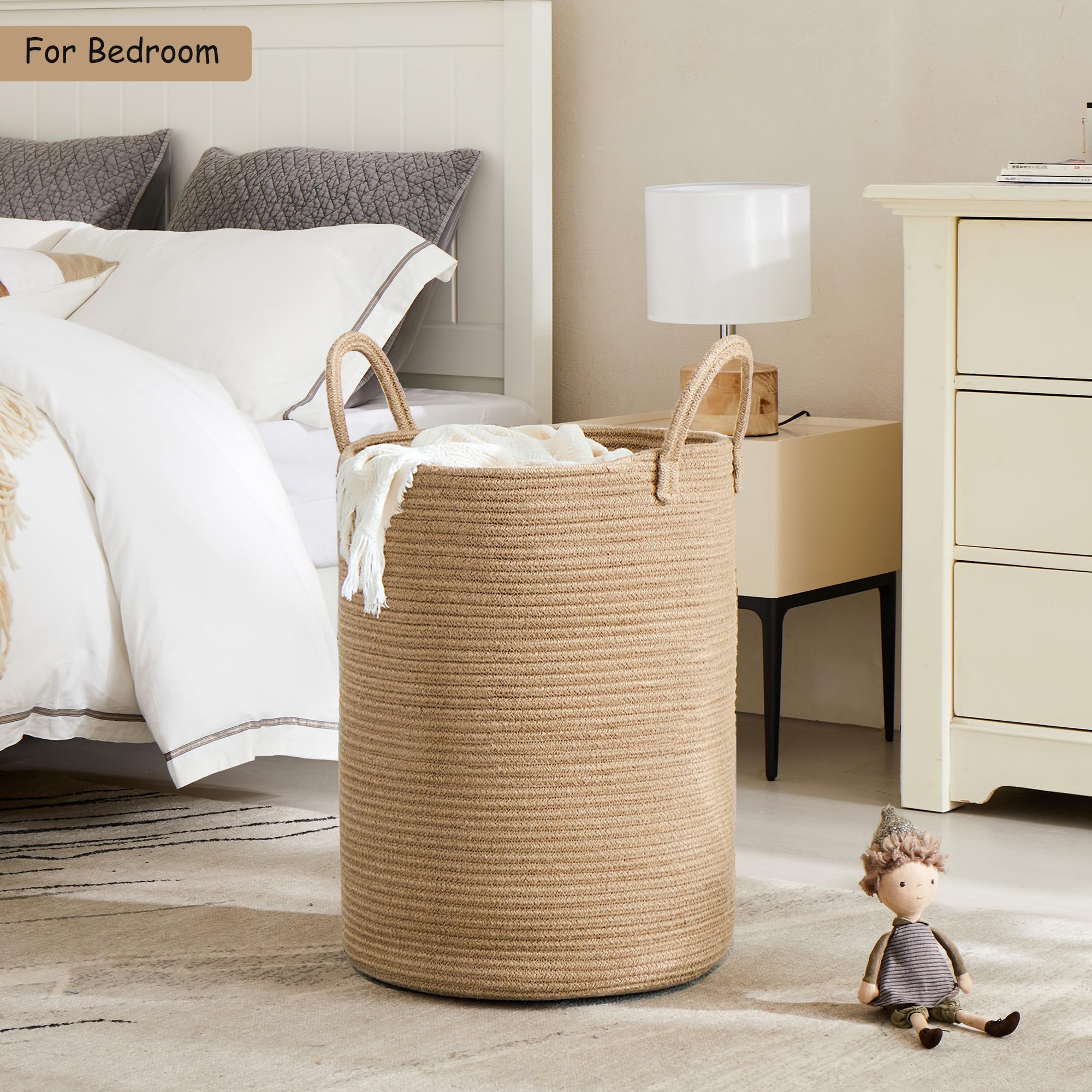 MOJOSCEND gros plan texture tressée jute respirabilité et durabilité