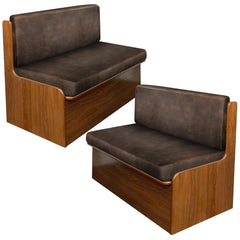 molasofa housse banc face montrant finition similicuir et protection durable