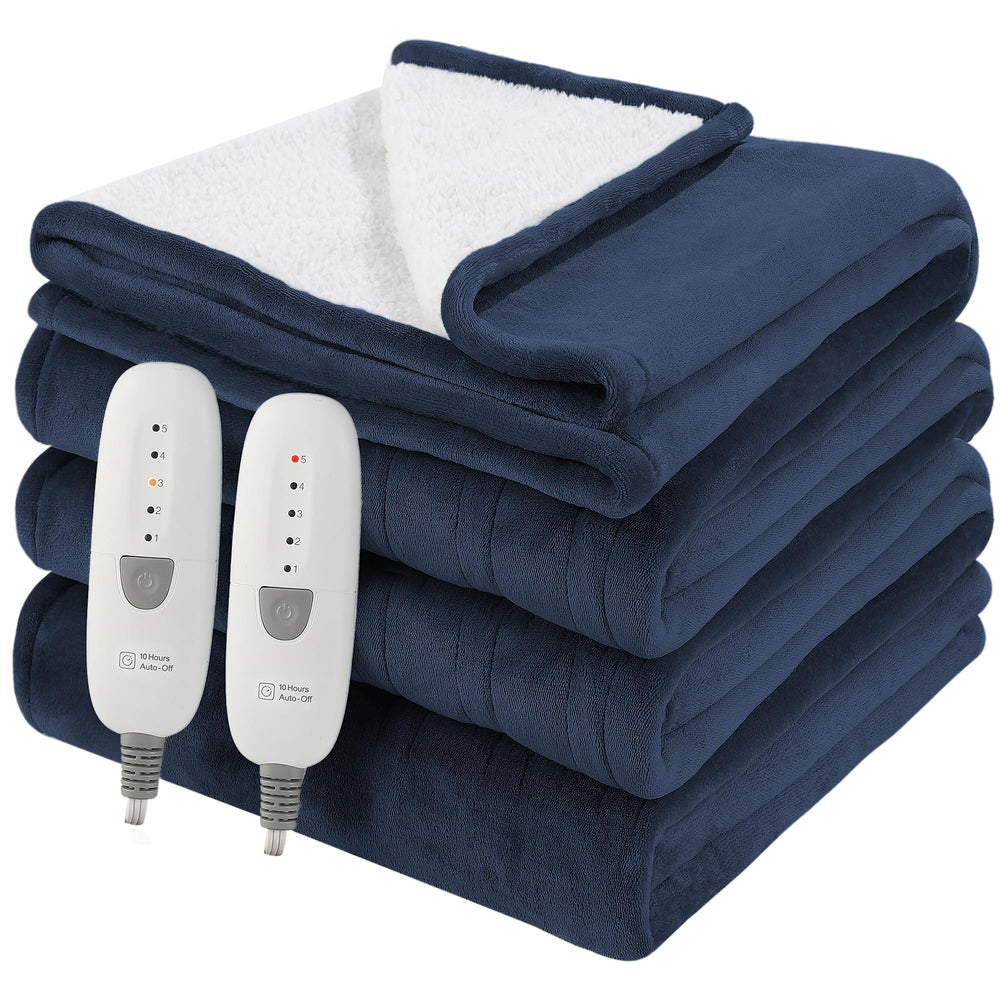 Molatink face réversible montrant flanelle et sherpa pour confort variable
