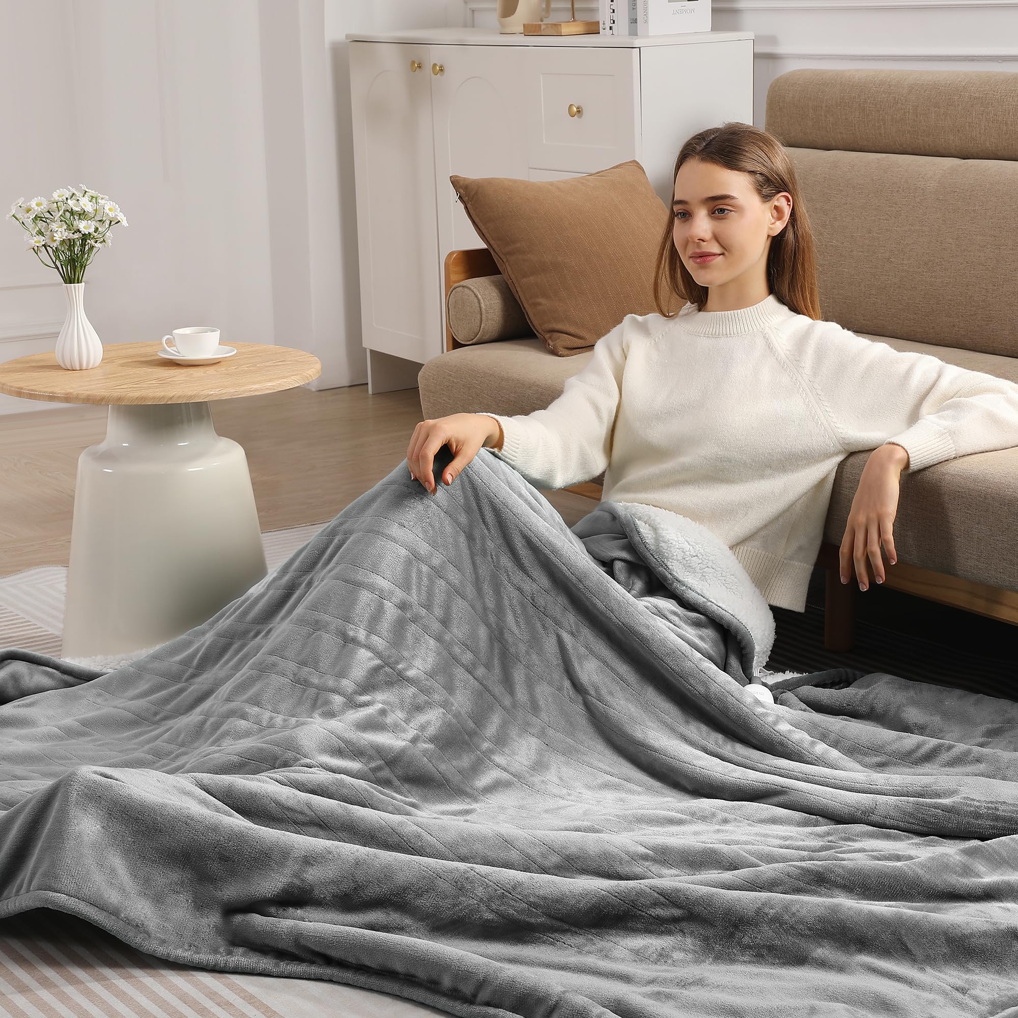 Molatink couverture posée sur un lit twin offrant chaleur ciblée pour adulte