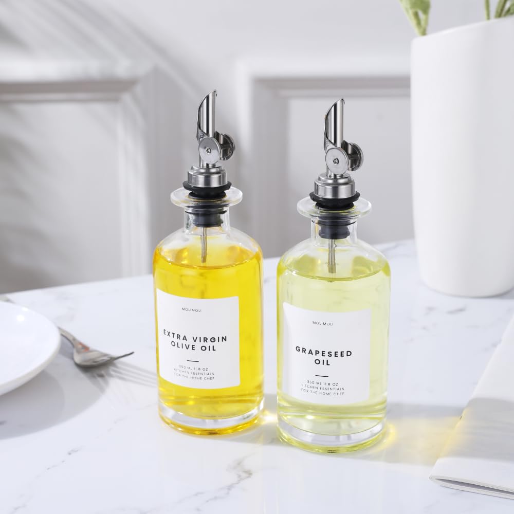 Molimoli flacon en usage versant huile d’olive pour contrôle du débit