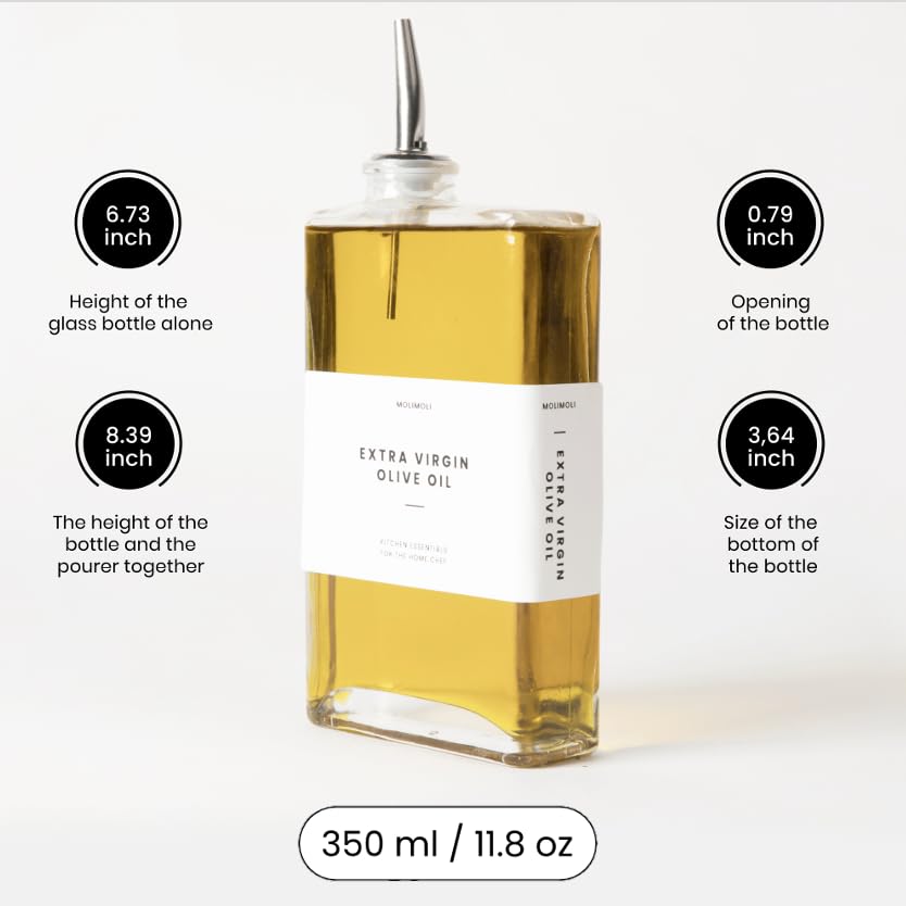 Molimoli verre rempli d'huile illustrant visibilité du niveau