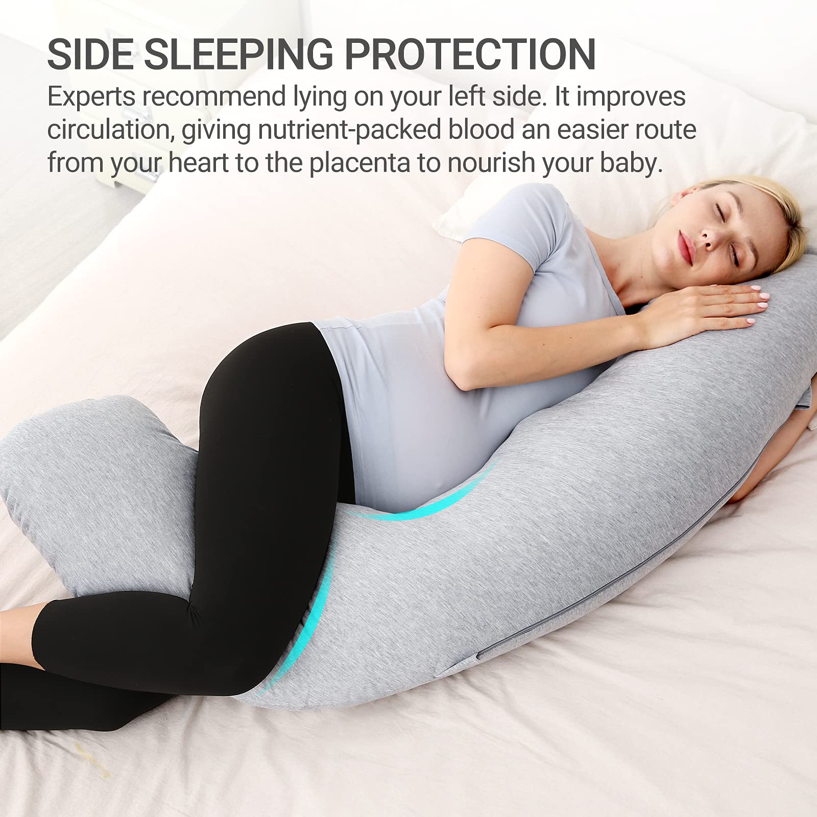 Momcozy détail du rembourrage synthétique offrant maintien durable