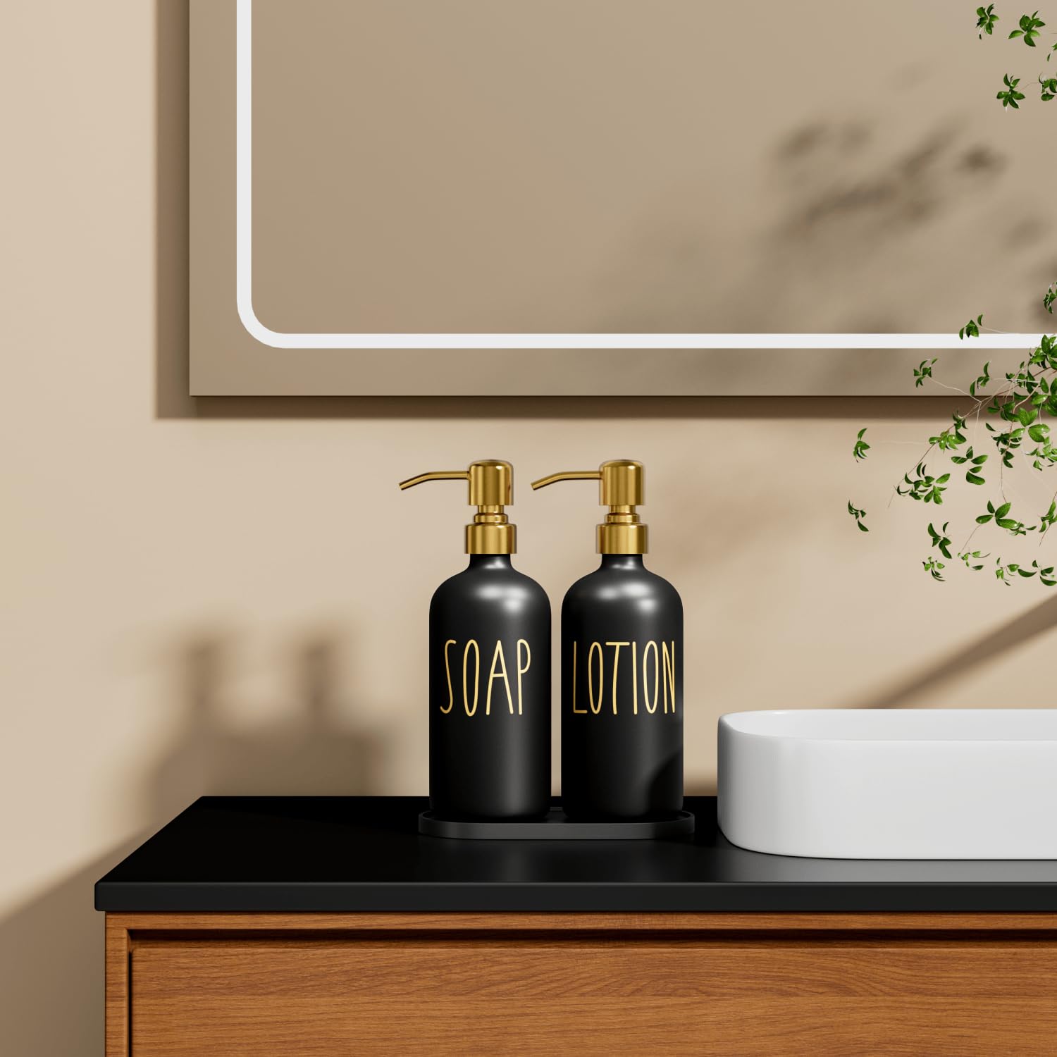 MOMEEMO distributeurs près du lavabo, pratique pour usage quotidien