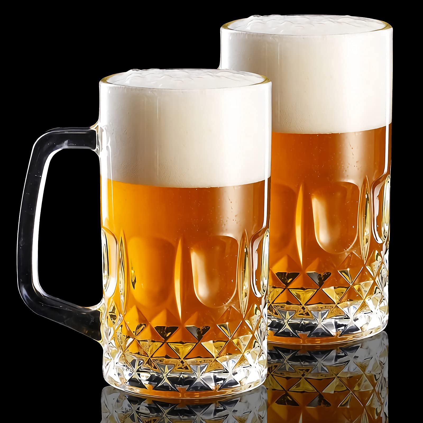 Momugs chopes sur table de fête ambiance Oktoberfest conviviale