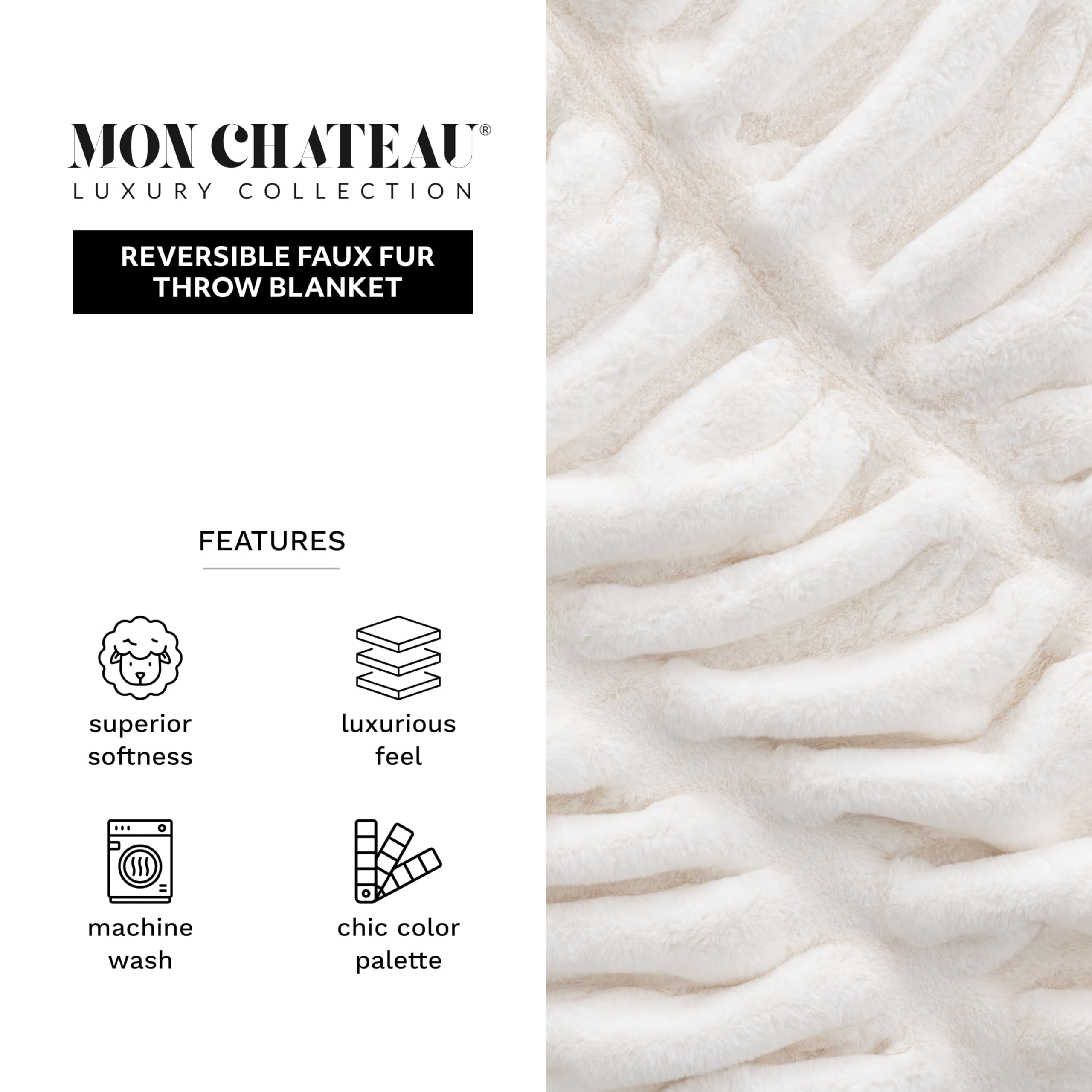 Mon Chateau plaid drapé sur canapé ajoutant chaleur cosy