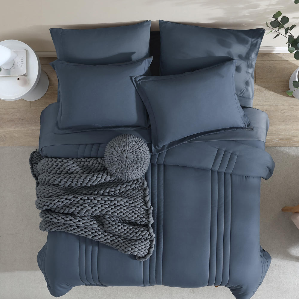 Monbix ensemble lit mis en scène chambre élégant et simplicité décorative