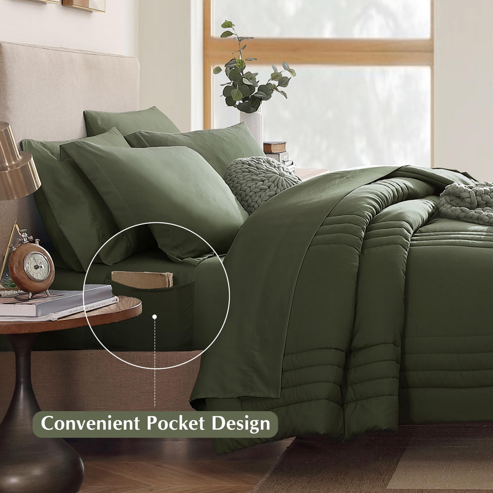 Monbix drap-housse avec angle élastique montrant l'ajustement sûr au matelas