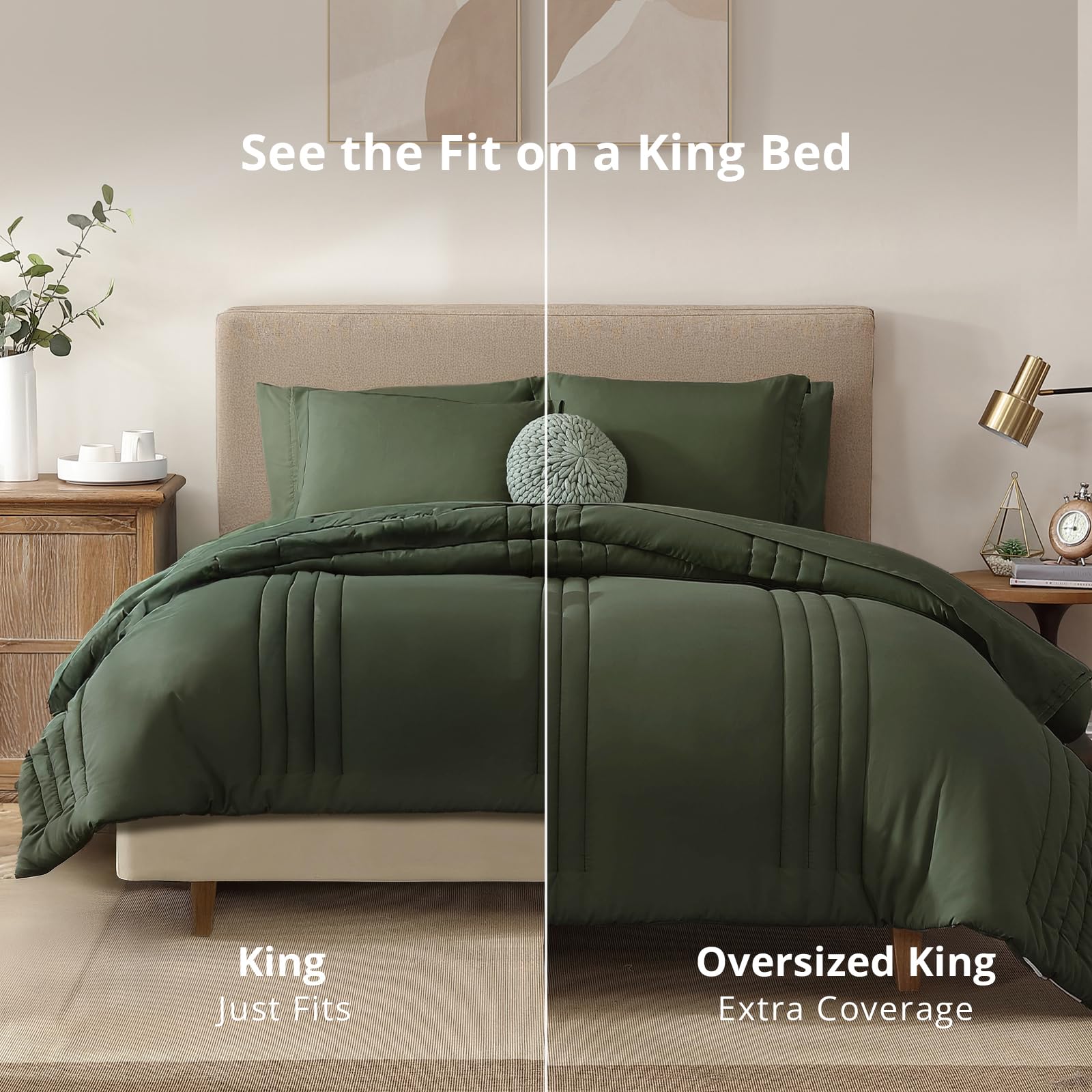 Monbix comparaison d'échelle montrant dimensions king adaptées au lit