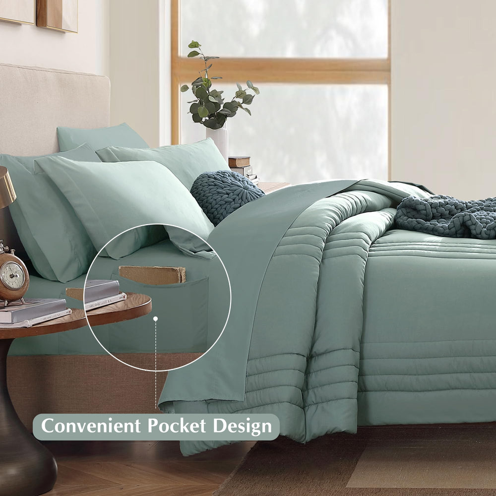 Monbix taies et housses coordonnées, finition nette pour un lit soigné