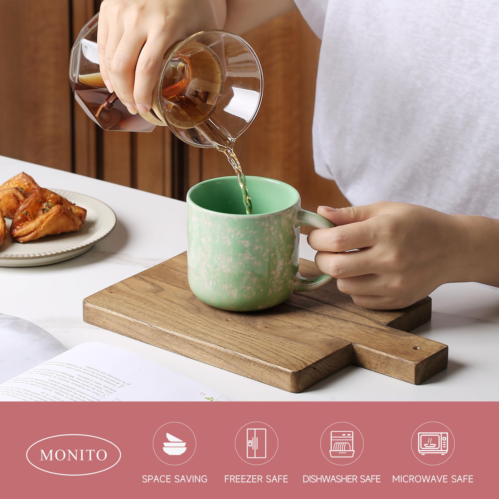 MONITO mug anse confortable garantissant prise sûre et ergonomie